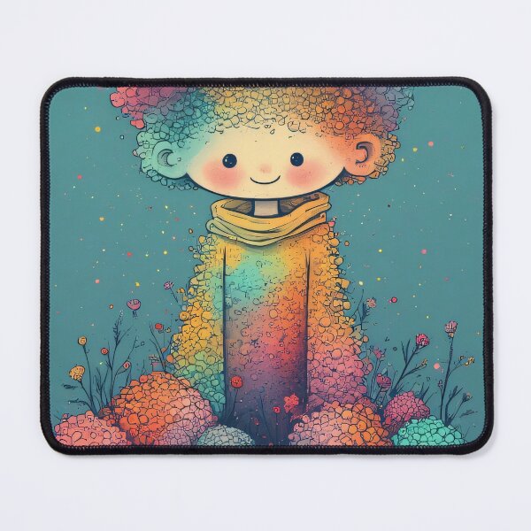 Item preview, Colorful child with vibrant hair and clothing designed and sold by Mianku | Für das Leben.
