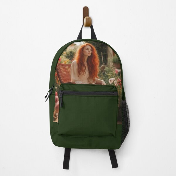 Item preview, Summer Solitude – Redhair Girl in a Blooming Garden designed and sold by UmSkelig834.