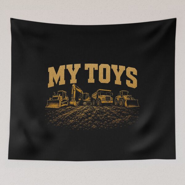 Item preview, My Toys Heavy Equipment Operator Construction Machinery Design designed and sold by kakmi-art.