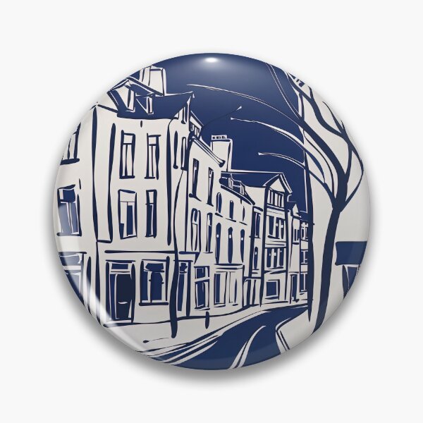 Item preview, Brussels, Belgium - Blue Abstract Art designed and sold by shadow-bloom.