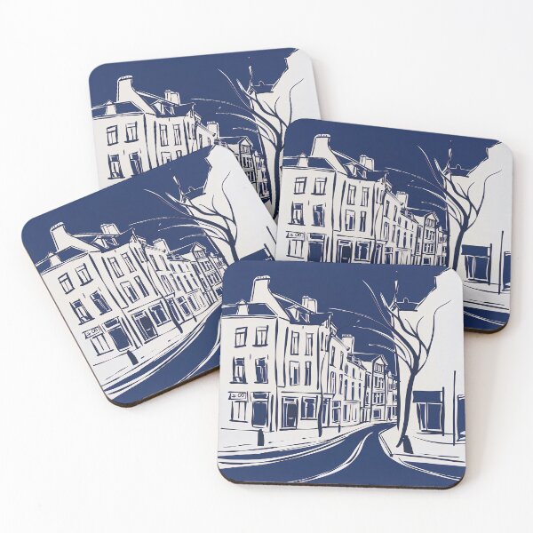 Item preview, Brussels, Belgium - Blue Abstract Art designed and sold by shadow-bloom.