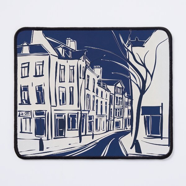 Item preview, Brussels, Belgium - Blue Abstract Art designed and sold by shadow-bloom.
