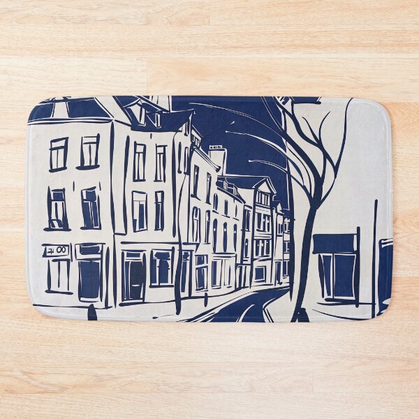 Item preview, Brussels, Belgium - Blue Abstract Art designed and sold by shadow-bloom.