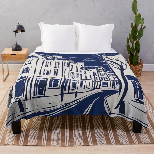Item preview, Brussels, Belgium - Blue Abstract Art designed and sold by shadow-bloom.