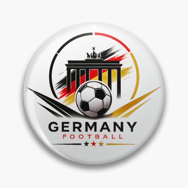Item preview, Germany Football Color Punch Ultra Modern Minimal Soccer Design designed and sold by TKOprintdesigns.