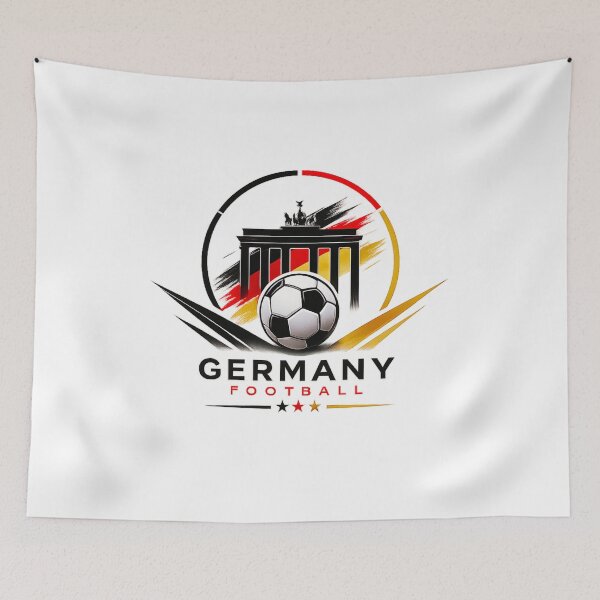 Item preview, Germany Football Color Punch Ultra Modern Minimal Soccer Design designed and sold by TKOprintdesigns.