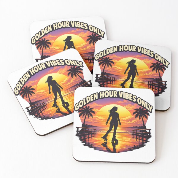 Item preview, Golden Hour Roller Skating Sunset Vibes designed and sold by Dresut.