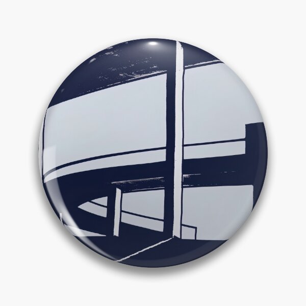 Item preview, Brutalism - Blue Abstract Art designed and sold by shadow-bloom.