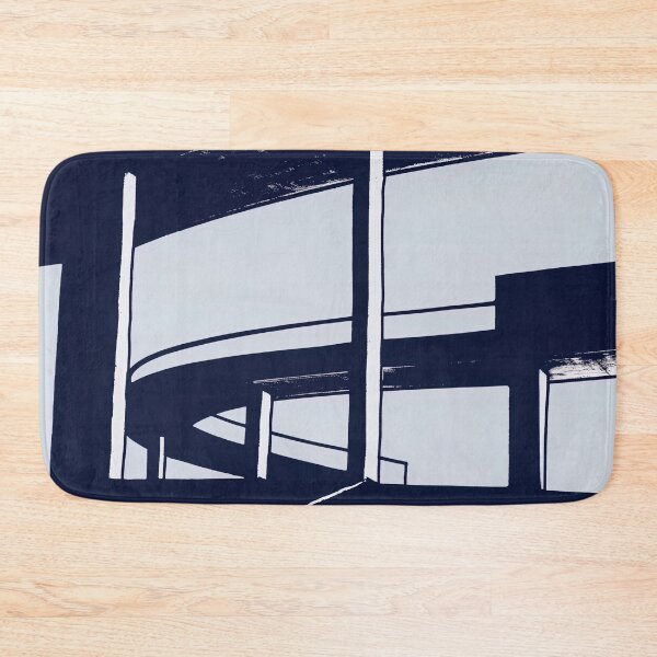 Item preview, Brutalism - Blue Abstract Art designed and sold by shadow-bloom.
