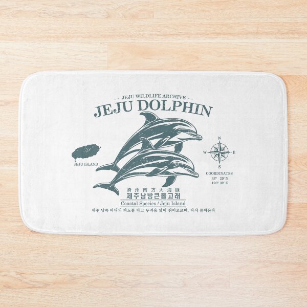 Item preview, JEJU DOLPHIN – Korean Coastal Wildlife Archive Art Print designed and sold by Namidesignkr.