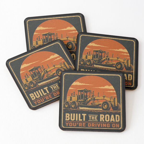 Item preview, Built The Road You're Driving On Motor Grader Operator Vintage Design designed and sold by kakmi-art.