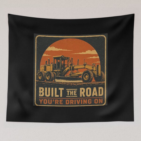 Item preview, Built The Road You're Driving On Motor Grader Operator Vintage Design designed and sold by kakmi-art.