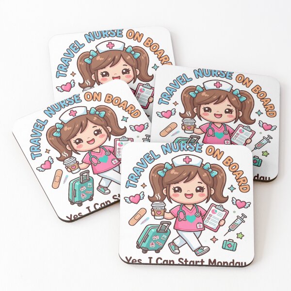 Item preview, Travel Nurse Humor Yes I Can Start Monday sticker  designed and sold by podlook.