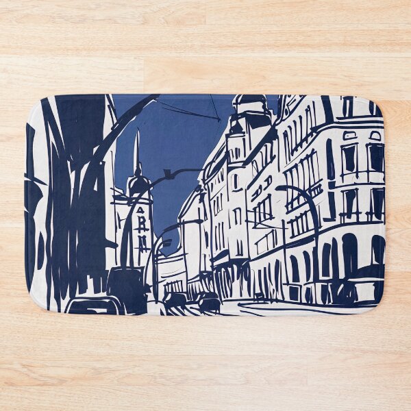 Item preview, Bucharest, Romania - Blue Abstract Art designed and sold by shadow-bloom.