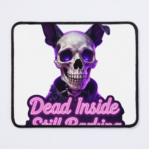 Item preview, Dead Inside Still Barking Funny Dark Dog Shirt designed and sold by GoldenPaw Society.