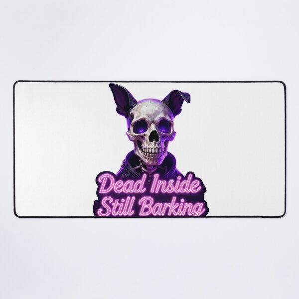 Item preview, Dead Inside Still Barking Funny Dark Dog Shirt designed and sold by GoldenPaw Society.
