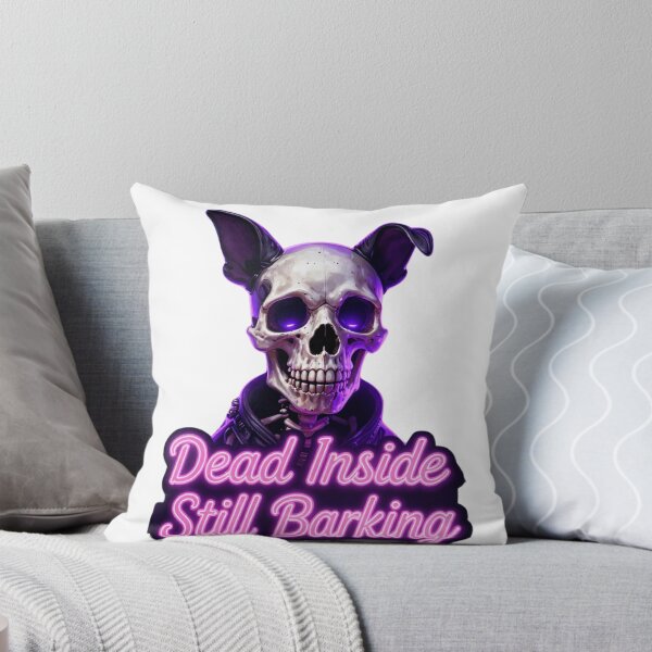 Item preview, Dead Inside Still Barking Funny Dark Dog Shirt designed and sold by GoldenPaw Society.