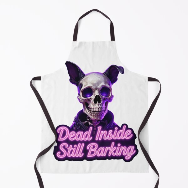Item preview, Dead Inside Still Barking Funny Dark Dog Shirt designed and sold by GoldenPaw Society.