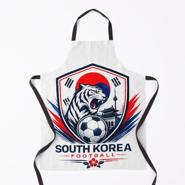 Item preview, South Korea Football Ultra Modern Minimal Soccer Design designed and sold by TKOprintdesigns.