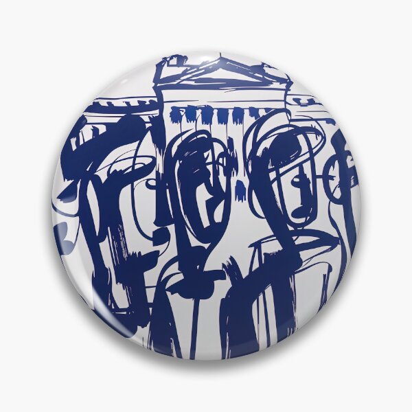 Item preview, Buckingham Palace, UK - Blue Abstract Art designed and sold by shadow-bloom.