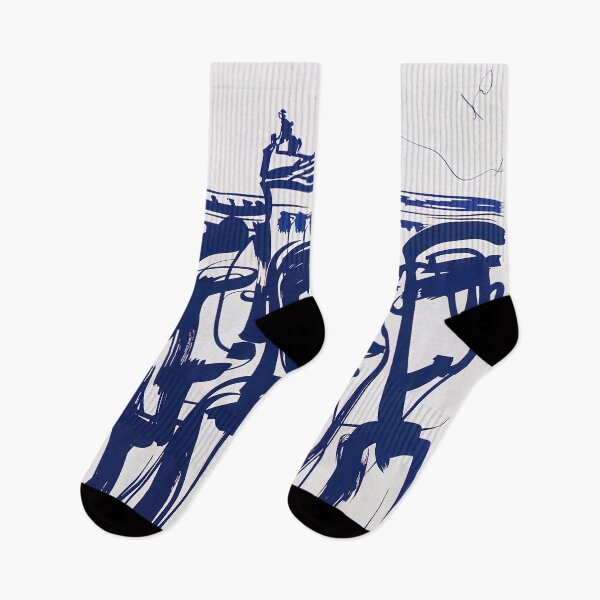 Item preview, Buckingham Palace, UK - Blue Abstract Art designed and sold by shadow-bloom.