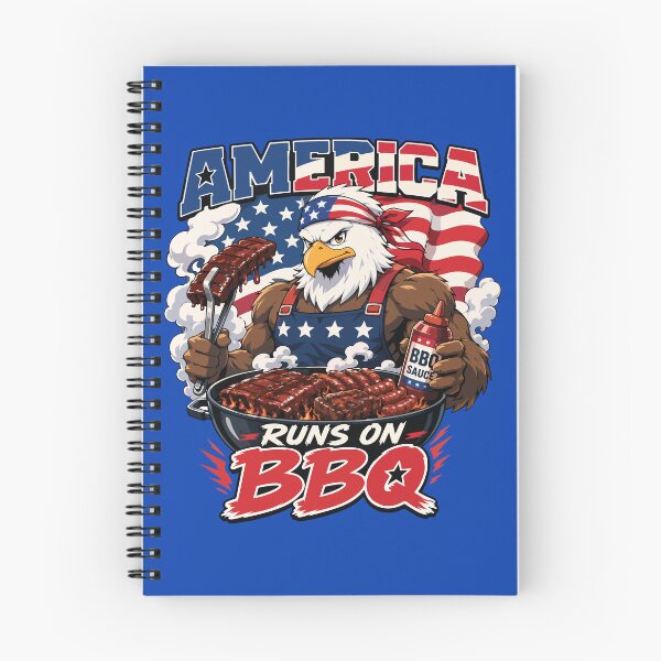 Item preview, America Runs On BBQ designed and sold by GhoulishGraphX.