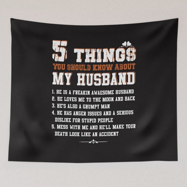 Item preview, 5 things you should know about my Husband T-shirt husb Gifts designed and sold by Kevinbank2020.