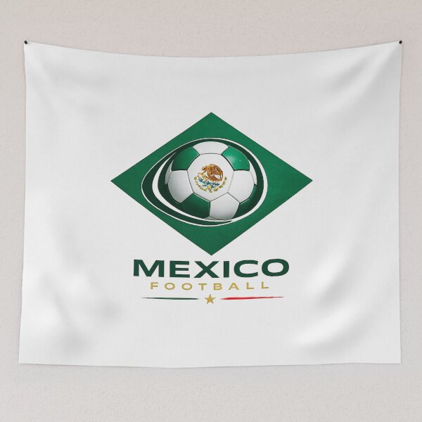 Item preview, Mexico Football Ultra Modern Minimal Soccer Design designed and sold by TKOprintdesigns.