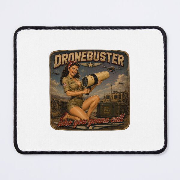 Item preview, Dronebuster Pin-Up Girl designed and sold by DrOozlefinch.
