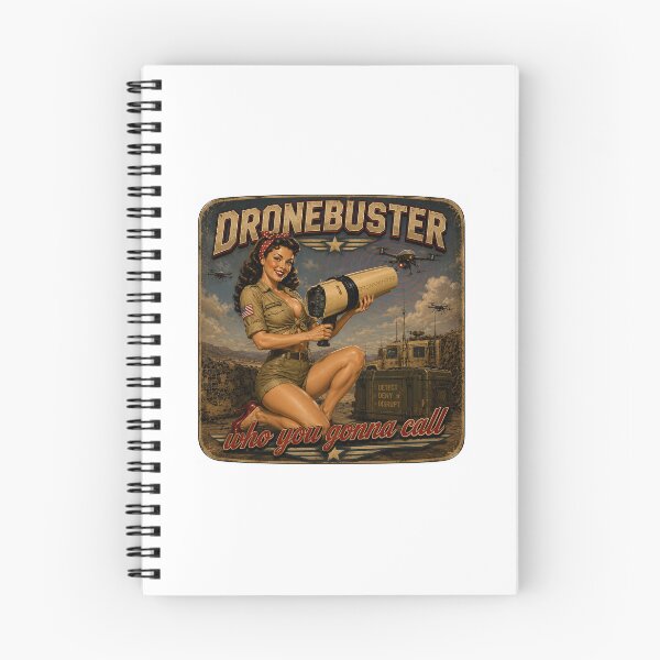 Item preview, Dronebuster Pin-Up Girl designed and sold by DrOozlefinch.