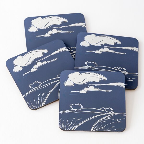 Item preview, Buckinghamshire - Blue Abstract Art designed and sold by shadow-bloom.