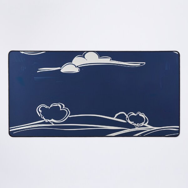 Item preview, Buckinghamshire - Blue Abstract Art designed and sold by shadow-bloom.