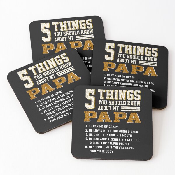 Item preview, 5 Things You Should Know About My Papa Father's Day Funny T-Shirt designed and sold by Kevinbank2020.