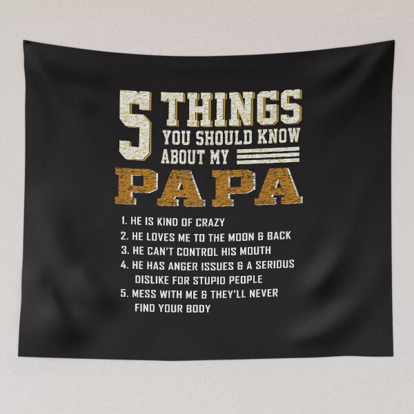 Item preview, 5 Things You Should Know About My Papa Father's Day Funny T-Shirt designed and sold by Kevinbank2020.