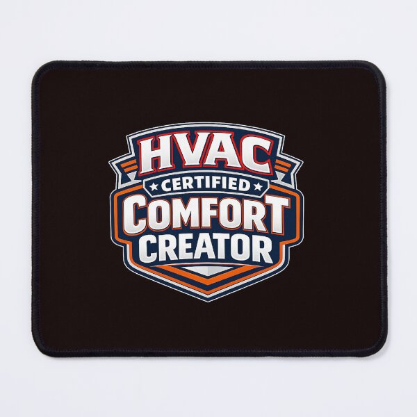 Item preview, HVAC Certified Comfort Creator – Bold Technician Badge Design designed and sold by FrozenHeat97.