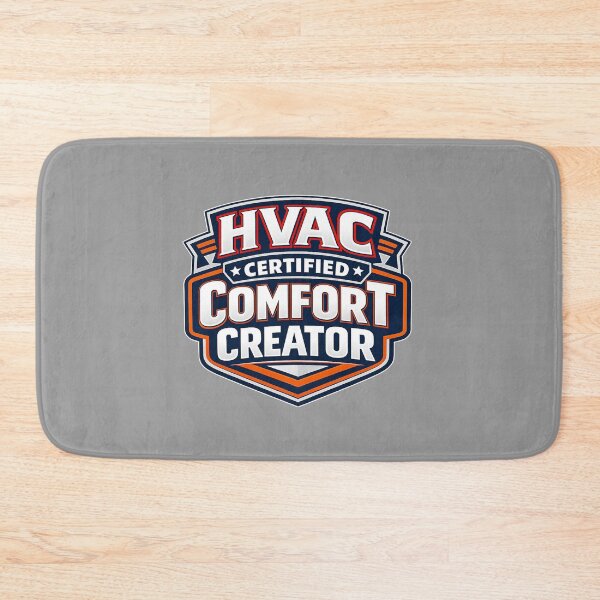 Item preview, HVAC Certified Comfort Creator – Bold Technician Badge Design designed and sold by FrozenHeat97.
