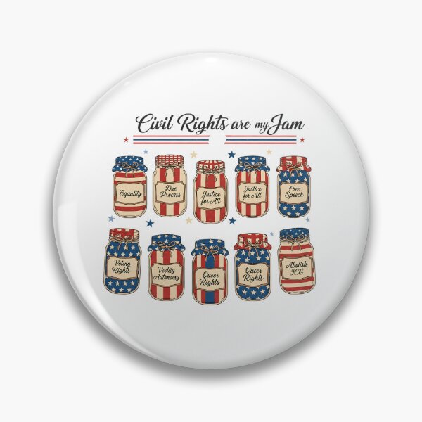 Item preview, Retro Patriotic - Civil Rights Are My Jam Fourth of July designed and sold by CutOutIdols.