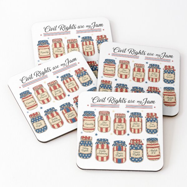 Item preview, Retro Patriotic - Civil Rights Are My Jam Fourth of July designed and sold by CutOutIdols.