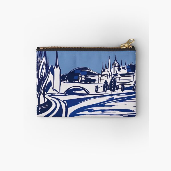 Item preview, Budapest, Hungary - Blue Abstract Art designed and sold by shadow-bloom.