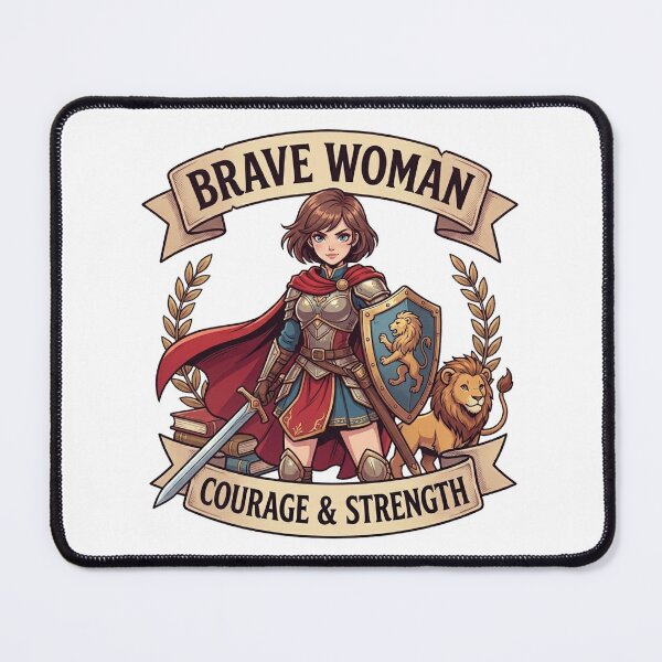 Item preview, Brave Woman Courage and Warrior Strength Anime designed and sold by JonelleTshirts.