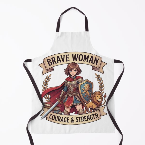 Item preview, Brave Woman Courage and Warrior Strength Anime designed and sold by JonelleTshirts.