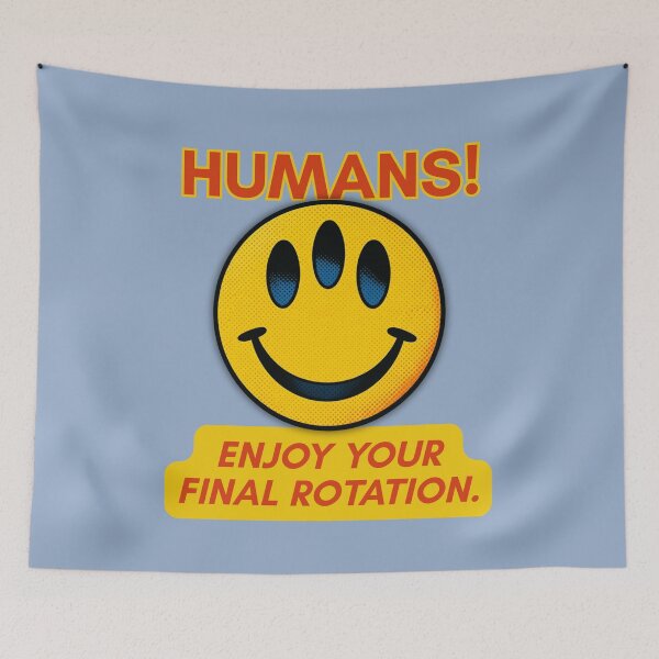 Item preview,  Enjoy Your Final Rotation – Evolution Alien Smiley Face designed and sold by pulse_retail.