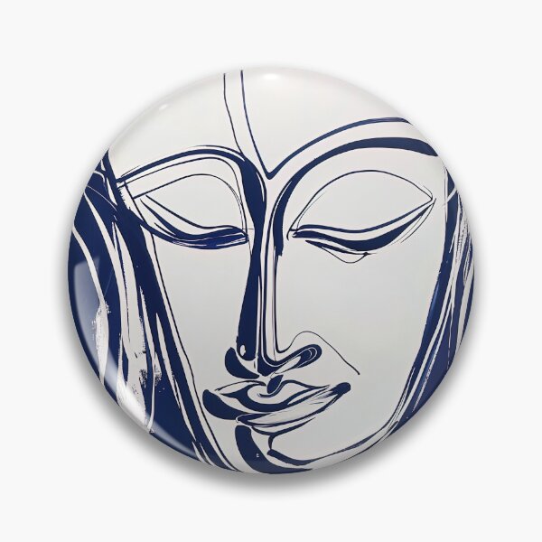 Item preview, Buddha - Blue Abstract Art designed and sold by shadow-bloom.