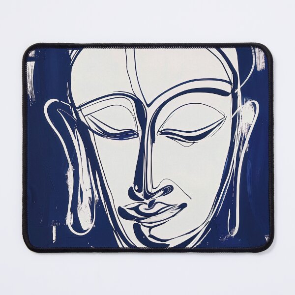 Item preview, Buddha - Blue Abstract Art designed and sold by shadow-bloom.