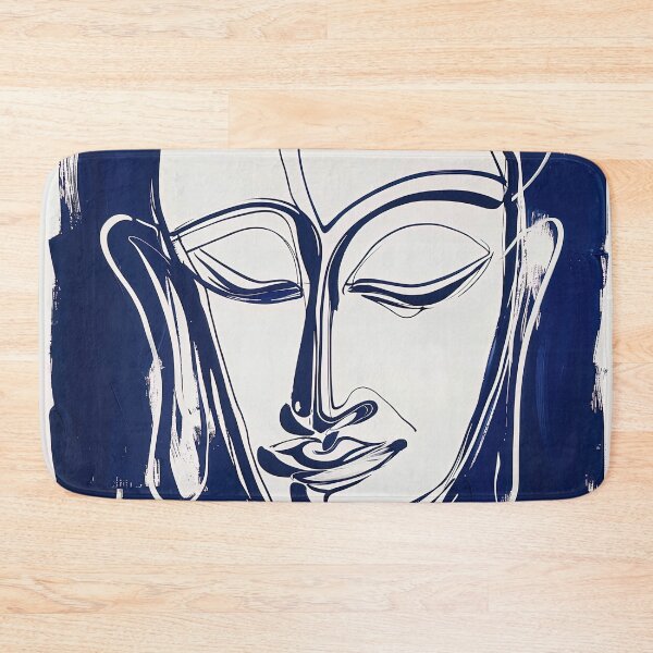 Item preview, Buddha - Blue Abstract Art designed and sold by shadow-bloom.