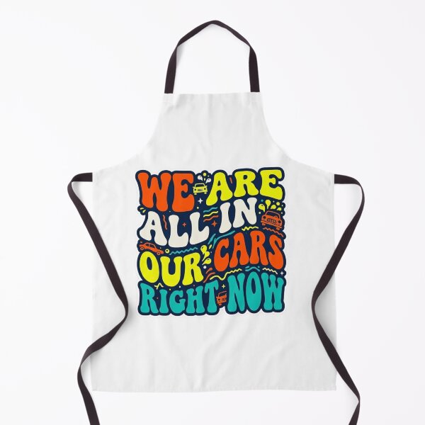 Item preview, We Are All In Our Cars Right Now Retro Wavy Meme Typography designed and sold by Fatomfatom.