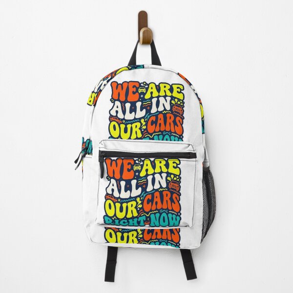 Item preview, We Are All In Our Cars Right Now Retro Wavy Meme Typography designed and sold by Fatomfatom.