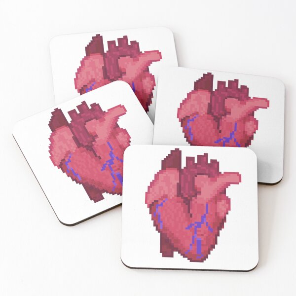 Item preview, Anatomical accurate Heart Pixel art designed and sold by mitosister.
