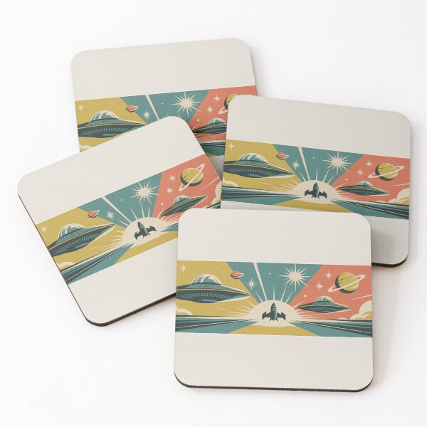 Item preview, Atomic Future Retro Space, 1950s Sci-Fi Wall Art, Vintage Futurism Decor designed and sold by LatentGoods.