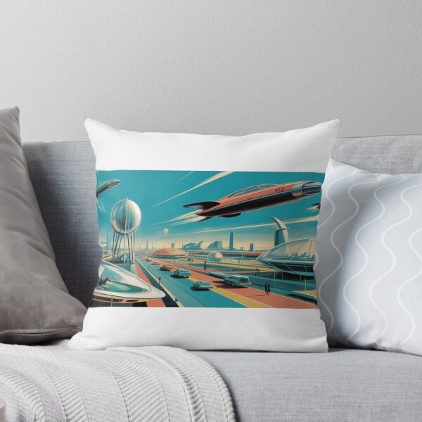 Item preview, Retro Sci-Fi, The Future 1950s Atomic Age Wall Art designed and sold by LatentGoods.